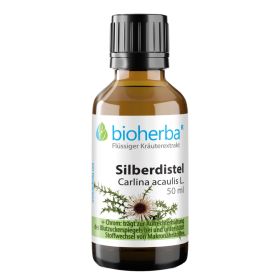 Silberdistel, Carlina acaulis L., Tropfen, Tinktur 50 ml online kaufen, besten Preis, Bioherba Reichenbach GmbH