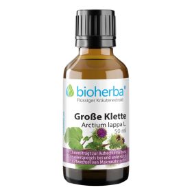 Grosse Klette, Arctium lappa L., Tropfen, Tinktur 50 ml online kaufen, besten Preis, Bioherba Reichenbach GmbH