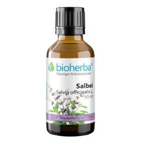 Salbei, Salvia officinalis L., Tropfen, Tinktur 50 ml online kaufen, besten Preis, Bioherba Reichenbach GmbH