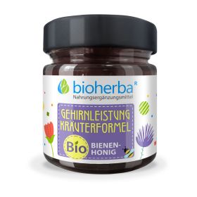 GEHIRNLEISTUNG KRÄUTERFORMEL BIO-BIENENHONIG 280 g online kaufen, besten Preis, Bioherba Reichenbach GmbH