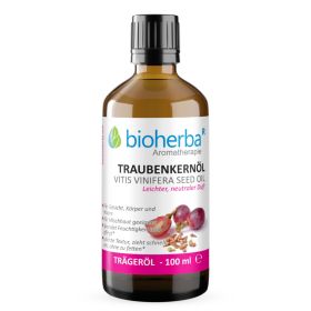 Traubenkernöl Reines Traubenkern-Trägeröl 100 ml online kaufen, besten Preis, Bioherba Reichenbach GmbH
