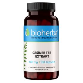 Grüner Tee 340 mg 100 Kapseln online kaufen, besten Preis, Bioherba Reichenbach GmbH