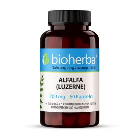 Alfalfa (Luzerne) 200 mg 60 Kapseln online kaufen, besten Preis, Bioherba Reichenbach GmbH