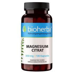 Magnesium Citrat 350 mg 100 Kapseln online kaufen, besten preis, Bioherba Reichenbach GmbH
