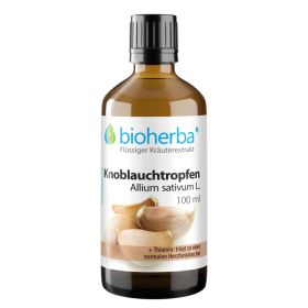 Knoblauchtropfen Allium sativum L. Tinktur 100 ml online kaufen, besten Preis, Bioherba Reichenbach GmbH