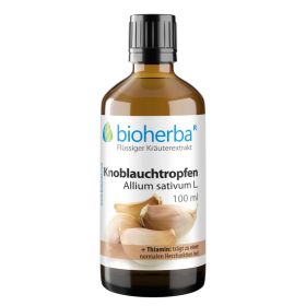 Knoblauchtropfen Allium sativum L. Tinktur 100 ml online kaufen, besten Preis, Bioherba Reichenbach GmbH