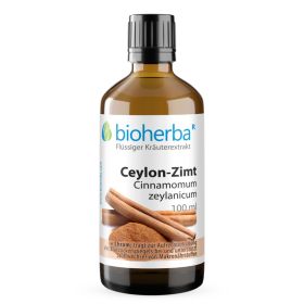 Ceylon-Zimt, Cinnamomum zeylanicum, Tropfen, Tinktur 100 ml online kaufen, besten Preis, Bioherba Reichenbach GmbH