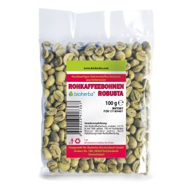 Rohkaffeebohnen Robusta 100 g online kaufen, besten Preis, Bioherba Reichenbach GmbH