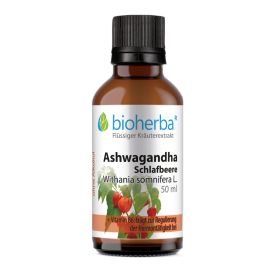 Ashwagandha Schlafbeere Tropfen, Tinktur 50 ml online kaufen, besten Preis, Bioherba Reichenbach GmbH