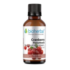 Cranberry Preiselbeere Tropfen, Tinktur 50 ml online kaufen, besten Preis, Bioherba Reichenbach GmbH