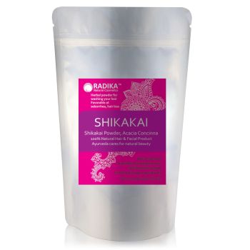 shikakay powder, hair cleanser, scalp, hair, ayurveda, natural henna, hair mask, healthy hair, herbal powder, shikakay, natural cosmetics, radika