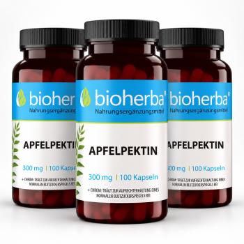Elma pektini 300 mg, 100 kaps&uuml;l, 3 adet