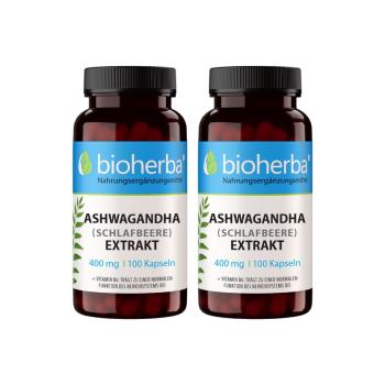 Ashwagandha &Ouml;z&uuml; (Uyku Meyvesi) 400 mg, 100 kaps&uuml;l , 2 adet