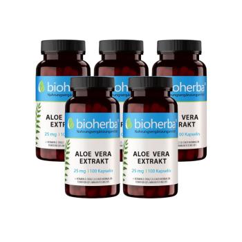 Aloe Vera Özü 25 mg, 100 kapsül, 5 adet