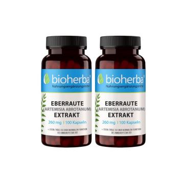 Yaban pelin (Artemisia Abrotanum) özütü 260 mg, 100 kapsül, 2 adet