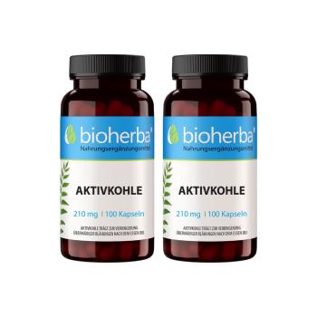 Aktif k&ouml;m&uuml;r 210 mg, 100 kaps&uuml;l , 2 adet