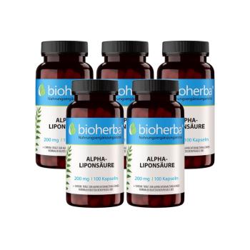 Alfa-liponik asit 200 mg, 100 kaps&uuml;l, 5 adet