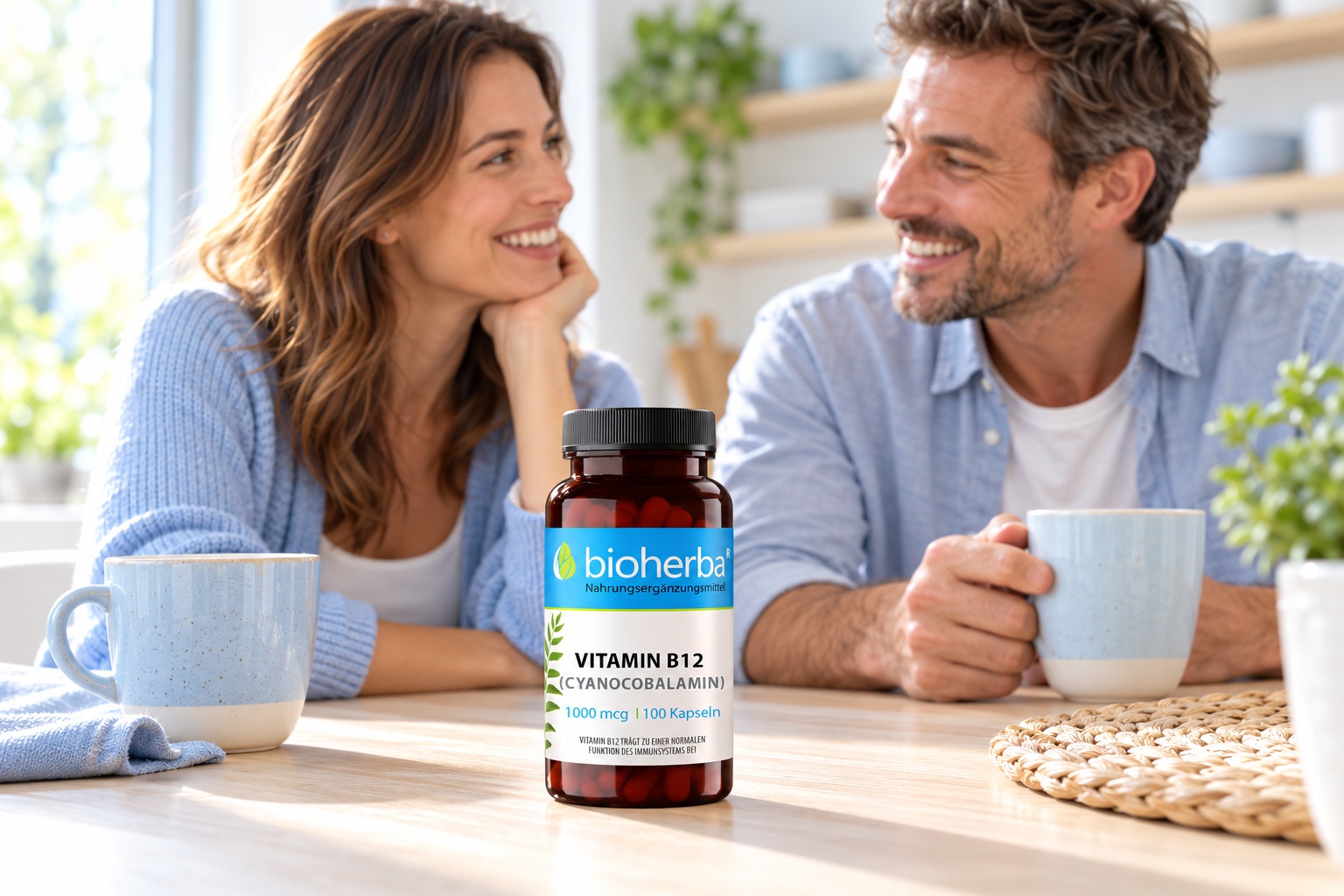 Bioherba Vitamin B12 (Cyanocobalamin) 1000 &micro;g &ndash; Packung mit 100 Kapseln