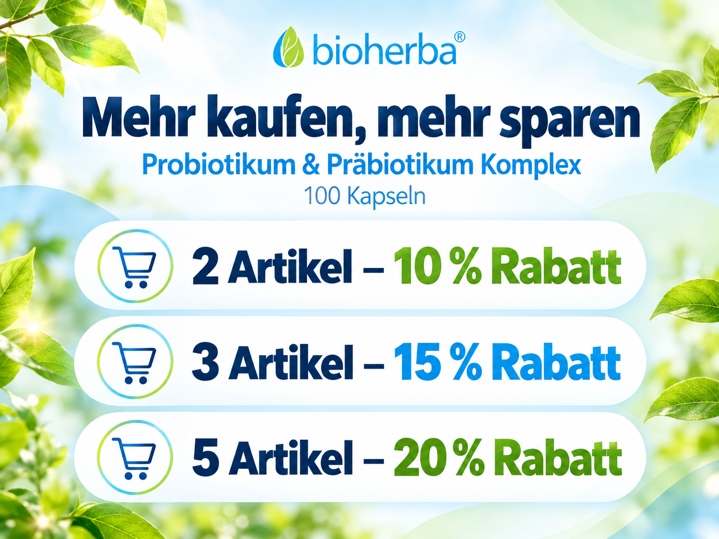 Bioherba Brennnessel Extrakt mit Eisen &ndash; Mengenrabatt: 10 % ab 2, 15 % ab 3 und 20 % ab 5 Artikeln