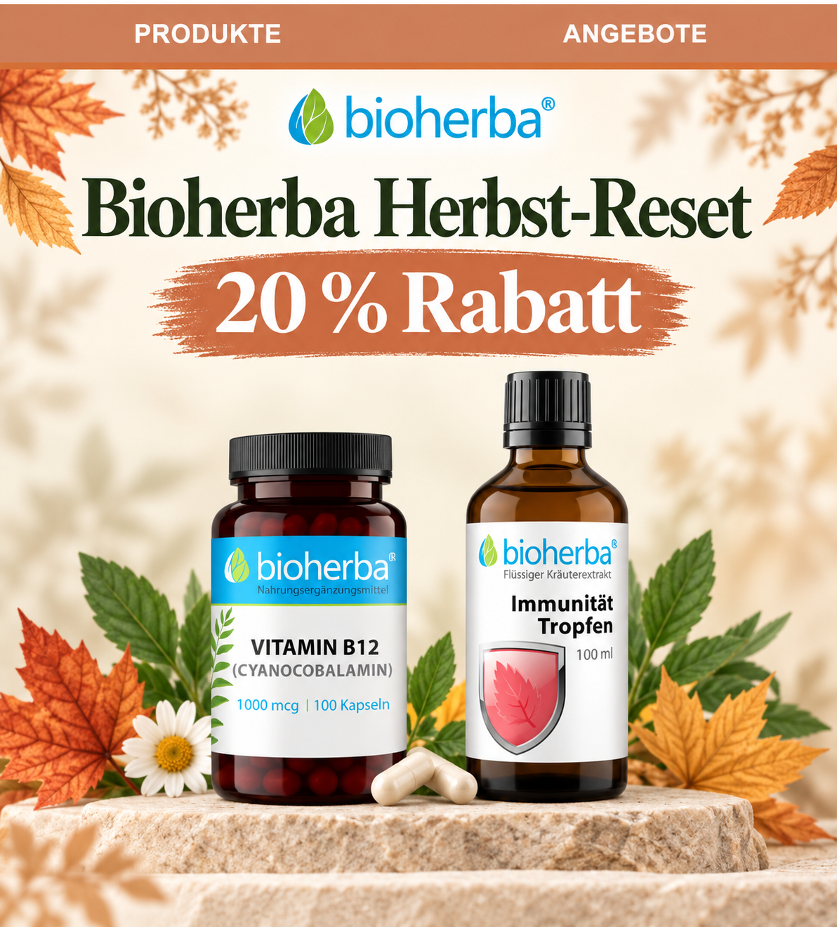 Anti-Oxi Rabatt 20% auf ausgew&auml;hlte Produkte von Bioherba