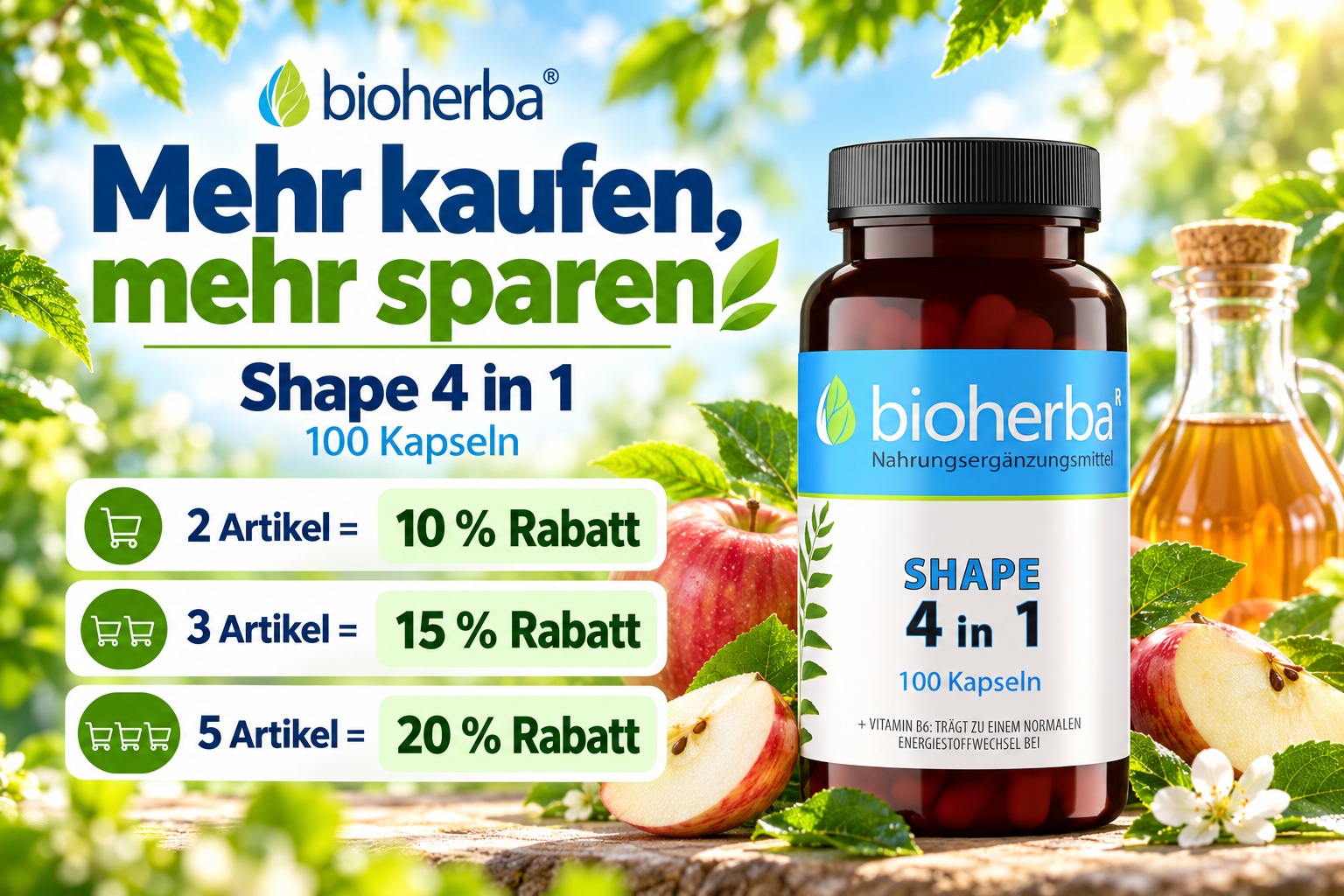 Bioherba Brennnessel Extrakt mit Eisen &ndash; Mengenrabatt: 10 % ab 2, 15 % ab 3 und 20 % ab 5 Artikeln