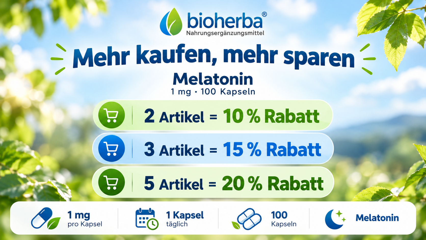 Bioherba Brennnessel Extrakt mit Eisen &ndash; Mengenrabatt: 10 % ab 2, 15 % ab 3 und 20 % ab 5 Artikeln